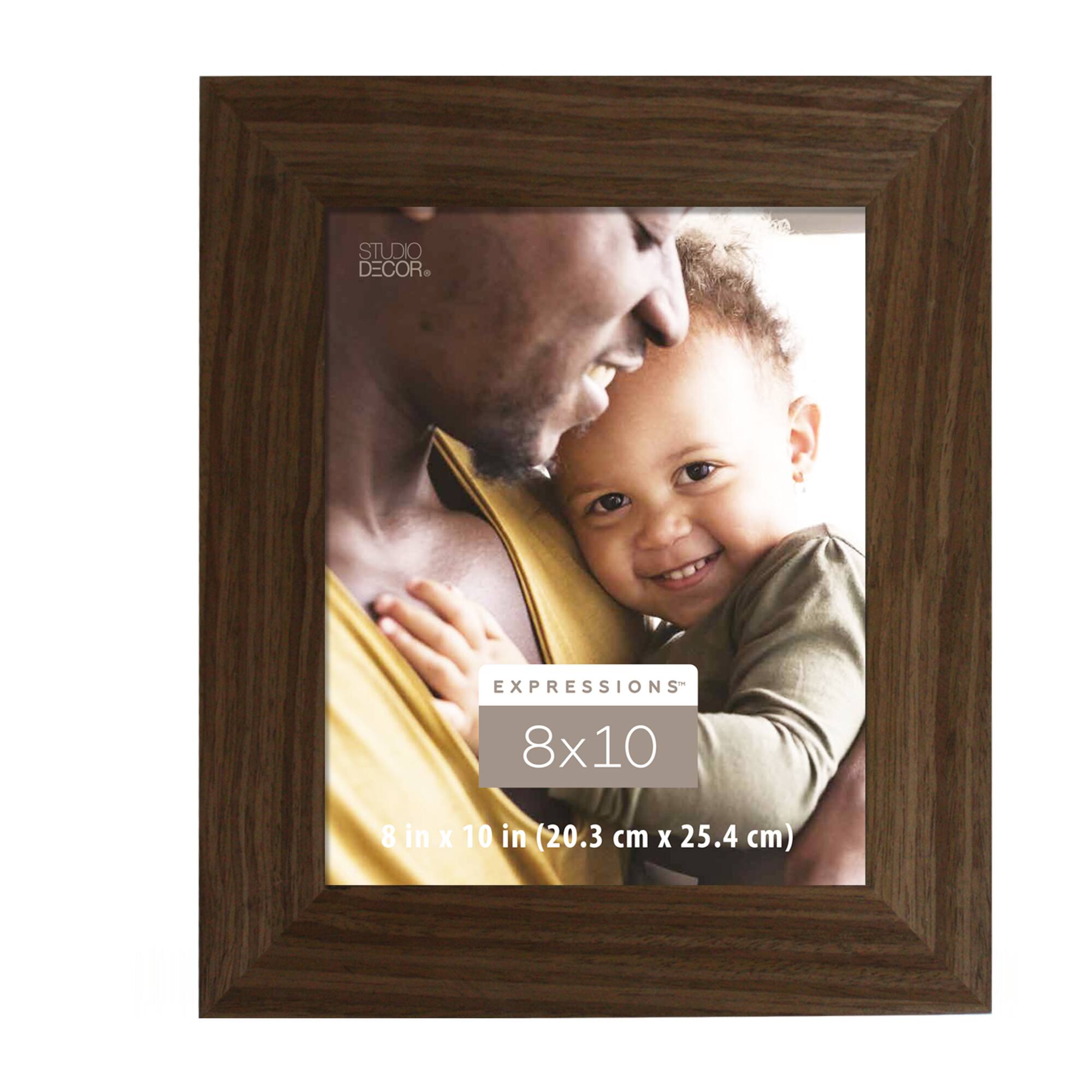 Expressions™ 8" x 10" Walnut Wide Scoop Frame by Studio Décor®